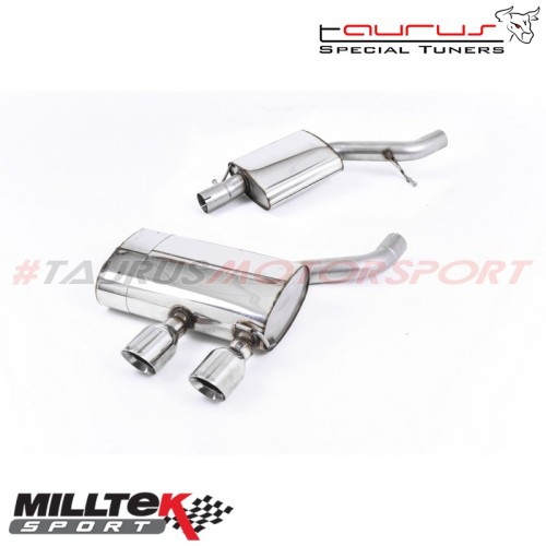 Cat-back Resonated Milltek Sport per Volkswagen Golf MK5 R32 3.2 V6 2005-2009 - SSXVW134 scarico sportivo terminale marmitta tor