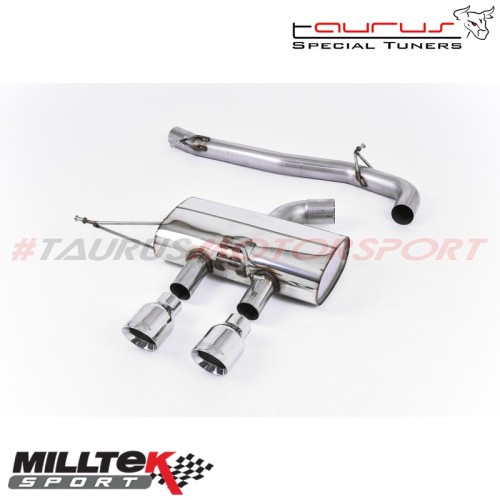 Cat-back Non-resonated - Race System Milltek Sport per Volkswagen Golf Mk6 R 2.0 TSI 270cv 2009-2013 - SSXVW218 scarico sportivo