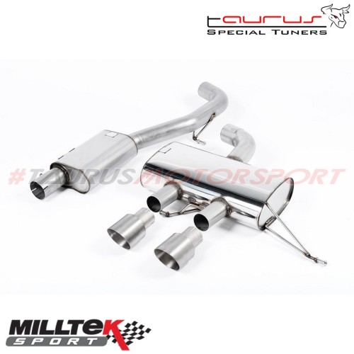 Cat-back Resonated Milltek Sport per Volkswagen Golf Mk6 R 2.0 TSI 270cv 2009-2013 - SSXVW222 scarico sportivo terminale marmitt