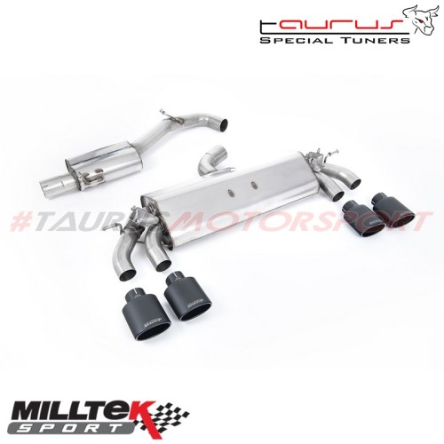 Cat-back Resonated Milltek Sport per Volkswagen Golf Mk7.5 R 2.0 TSI 310cv (solo modelli SENZA GPF) 2017-2018 - SSXVW422 scarico