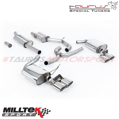 Cat-back Resonated Milltek Sport per Volkswagen Golf Mk7.5 R SW / Variant 2.0 TSI 310cv (solo modelli SENZA GPF) 2017-2019 - SSX