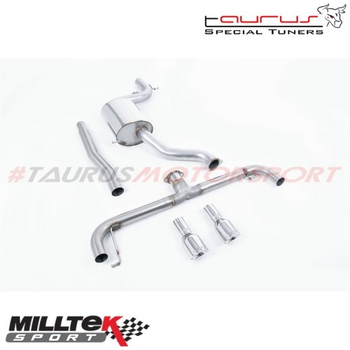 SSXVW141  Cat-back Milltek Sport per Volkswagen Scirocco R 2009-2016 scarico sportivo terminale marmitta torino italia acciaio i