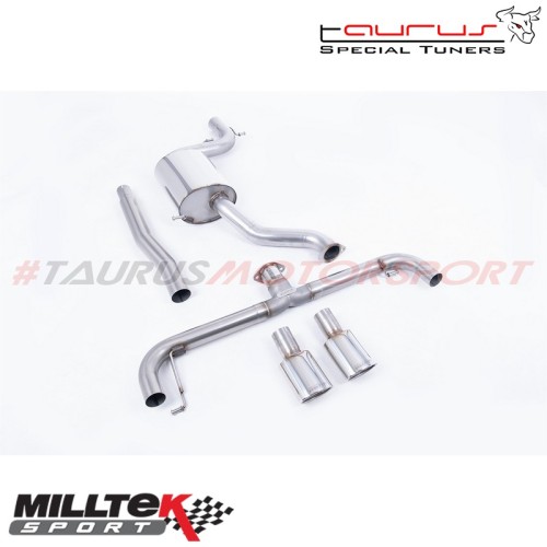 SSXVW202  Cat-back Milltek Sport per Volkswagen Scirocco R 2009-2016 scarico sportivo terminale marmitta torino italia acciaio i