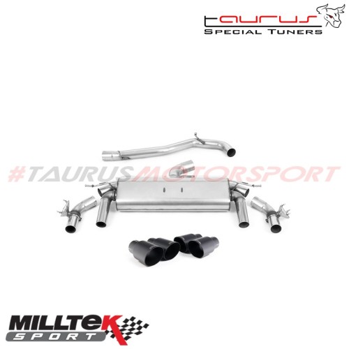 SSXVW598  Cat-back Non-resonated Milltek Sport per Volkswagen T-Roc R 2.0TSI 300cv (con OPF/GPF) 2019-2022 scarico sportivo term