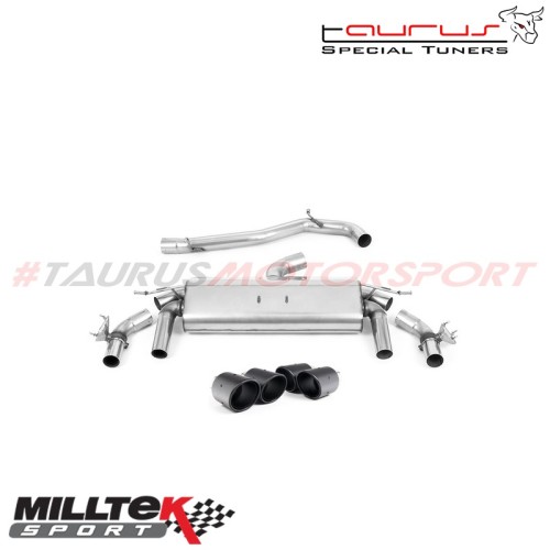 SSXVW601  Cat-back Non-resonated Milltek Sport per Volkswagen T-Roc R 2.0TSI 300cv (con OPF/GPF) 2019-2022 scarico sportivo term