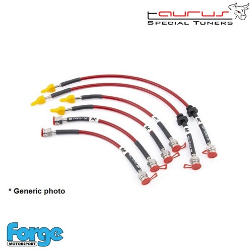 Kit tubi freno aeronautici in treccia per Fiat 595 e 695 Abarth  - Forge Motorsport HT-FIA-6-029-A