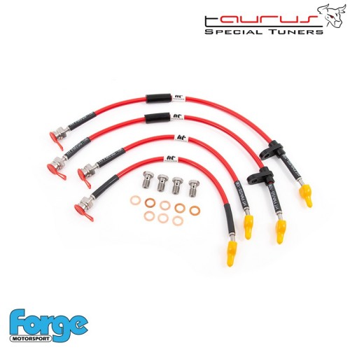 Kit di 4 tubi freno aeronautici in treccia per Ford Focus mk4 ST 280  - Forge Motorsport HT-FOR-4-280