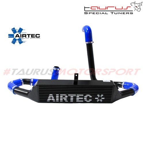 Intercooler frontale maggiorato AIRTEC completo di tubazioni per Opel Corsa E 1.6 OPC - STAGE 2 ATINTVAUX10 manicotti