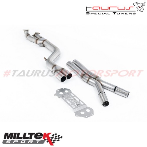 GPF/OPF Bypass Single pipe 102mm Milltek Sport per BMW Serie 4 G82 M4 & M4 Competition S58 3.0 Turbo (solo modelli con OPF/GPF) 