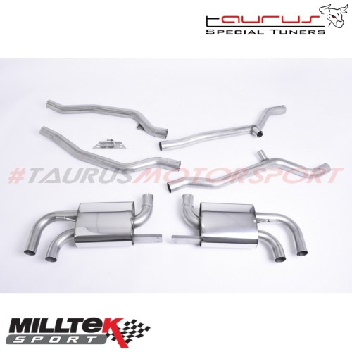 Cat-back Non-resonated Milltek Sport per Porsche Cayenne  958 Turbo 4.8 V8 (Pre-restyling) 2010-2014 - SSXPO108 scarico sportivo