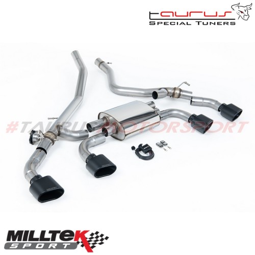 SSXLR232 Cat-back con finalini ovali neri Milltek Sport per Range Rover Sport P460/510/550e L461 3.0 i6 Plug In Hybrid dal 2023 