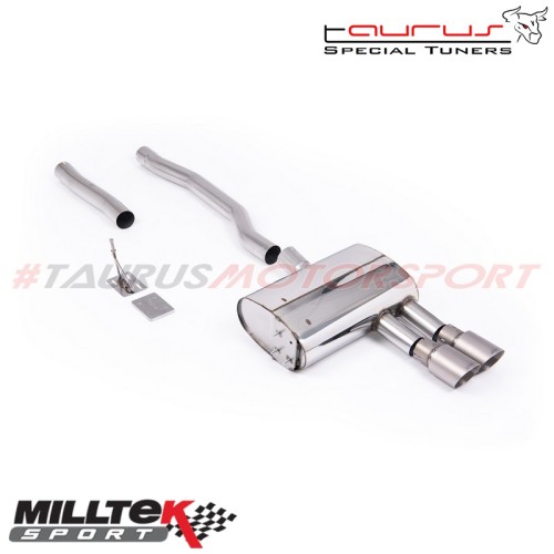 SSXM499  Cat-back da dopo il GPF e finalini titanio  Milltek Sport per Mini Mk3 (F56) Cooper S 2.0 Turbo / JCW (LCI restyling co