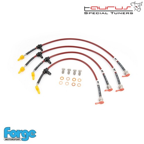 Kit di 4 tubi freno aeronautici in treccia per Toyota Yaris mk4 1.6 GR Gen.1  - Forge Motorsport SBH-TOY-4-117