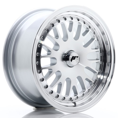 Cerchio in lega JR Wheels JR10 15x7 ET30 Blank Silver Machined Face