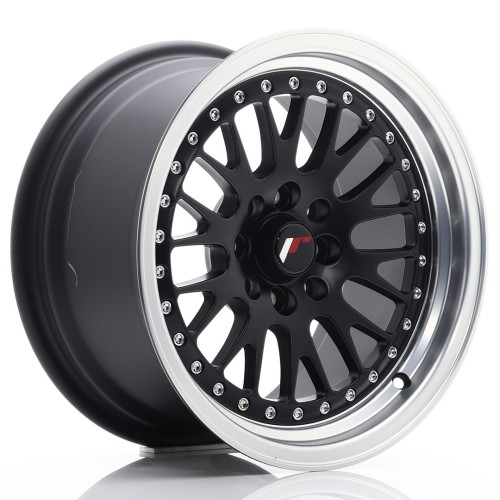 Cerchio in lega JR Wheels JR10 15x8 ET20 4x100/108 Matt Black w/Machined Lip