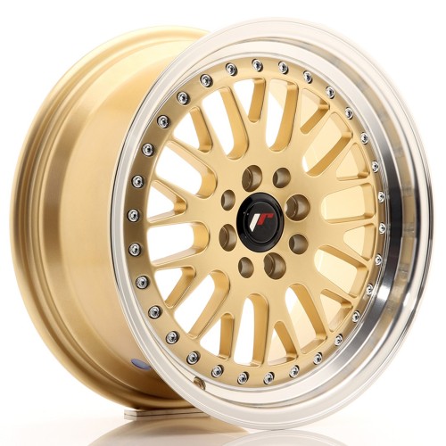 Cerchio in lega JR Wheels JR10 16x7 ET30 4x100/108 Gold w/Machined Lip