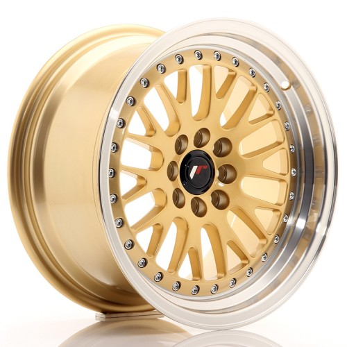 Cerchio in lega JR Wheels JR10 16x8 ET20 4x100/108 Gold w/Machined Lip