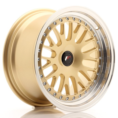 Cerchio in lega JR Wheels JR10 16x8 ET20 Blank Gold w/Machined Lip