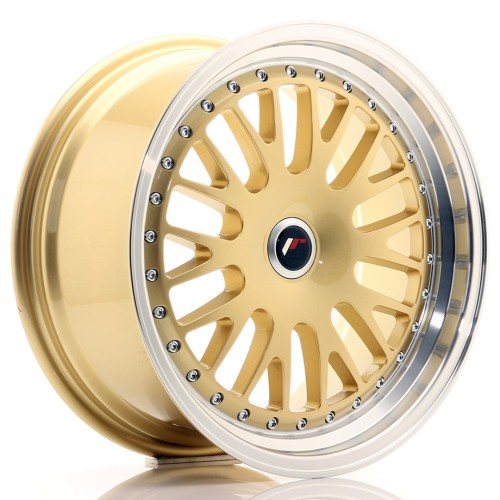 Cerchio in lega JR Wheels JR10 17x8 ET35 Blank Gold w/Machined Lip