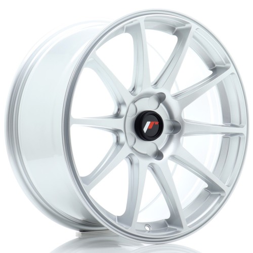 Cerchio in lega JR Wheels JR11 18x8,5 ET20-40 5H Blank Hyper Silver