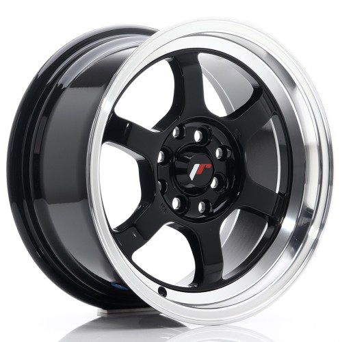 Cerchio in lega JR Wheels JR12 15x7,5 ET26 4x100/108 Gloss Black