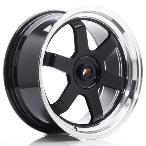 Cerchio in lega JR Wheels JR12 17x8 ET35 Blank Gloss Black