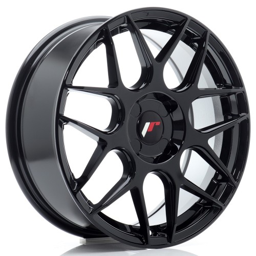 Cerchio in lega JR Wheels JR18 17x7 ET20-40 4H BLANK Gloss Black