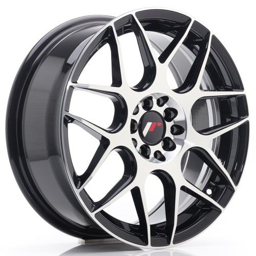 Cerchio in lega JR Wheels JR18 17x7 ET40 4x100/114 Black Machined