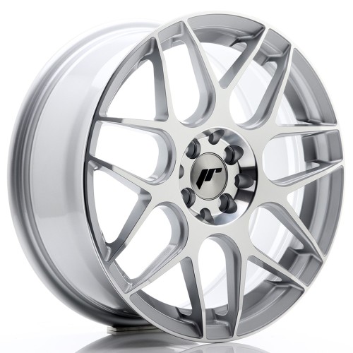 Cerchio in lega JR Wheels JR18 17x7 ET40 5x100/114 Silver Machined