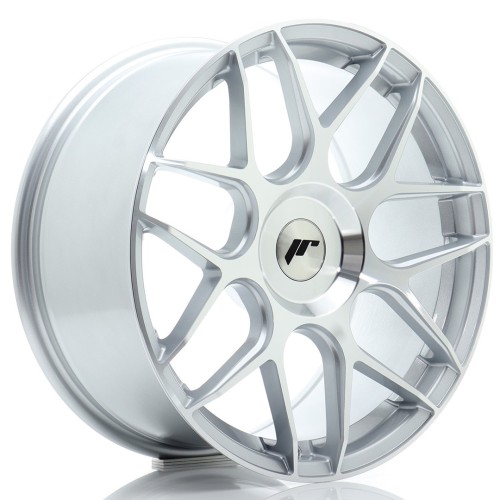 Cerchio in lega JR Wheels JR18 18x8,5 ET20-45 BLANK Silver Machined Face