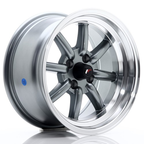 Cerchio in lega JR Wheels JR19 15x8 ET0 4x100 Gun Metal