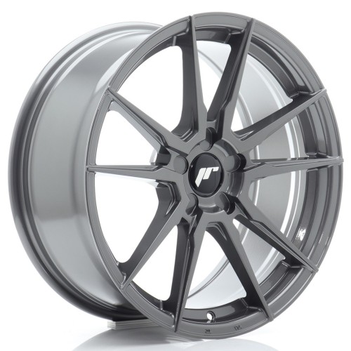 Cerchio in lega JR Wheels JR21 18x8 ET20-40 5H BLANK Hyper Gray