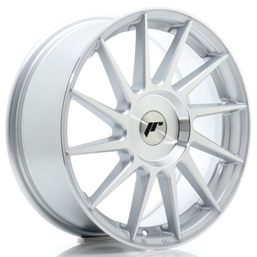 Cerchio in lega JR Wheels JR22 17x7 ET20-40 BLANK Silver Machined Face