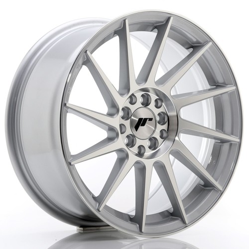 Cerchio in lega JR Wheels JR22 17x8 ET35 4x100/114 Silver Machined Face