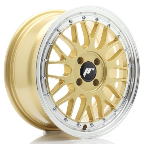 Cerchio in lega JR Wheels JR23 16x7 ET20 4x100 Gold w/Machined Lip