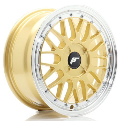 Cerchio in lega JR Wheels JR23 16x7 ET20-45 4H BLANK Gold w/Machined Lip