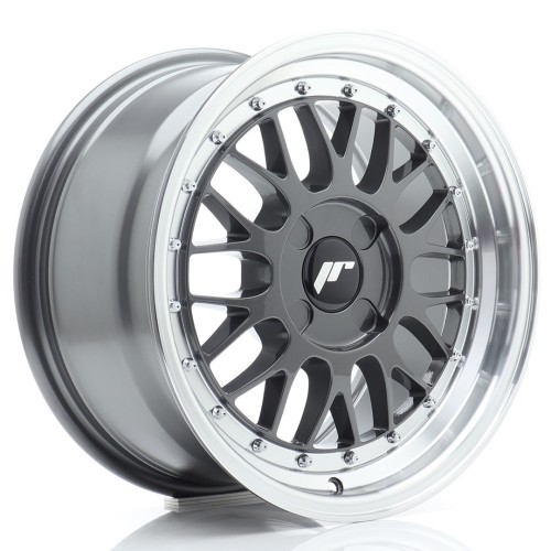 Cerchio in lega JR Wheels JR23 16x8 ET20-45 4H BLANK Hyper Gray w/Machined Lip