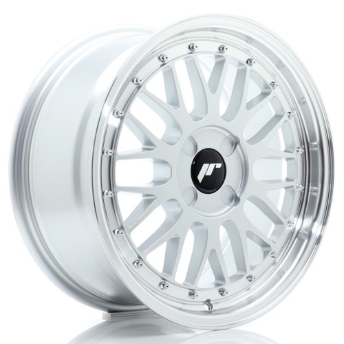 Cerchio in lega JR Wheels JR23 17x8 ET20-45 4H BLANK Hyper Silver w/Machined Lip