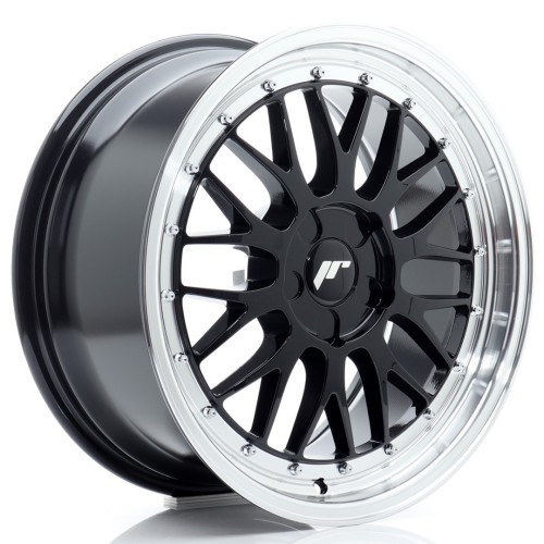 Cerchio in lega JR Wheels JR23 18x8,5 ET20-48 5H BLANK Gloss Black w/Machined Lip