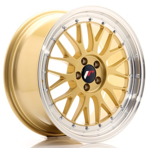 Cerchio in lega JR Wheels JR23 18x8,5 ET45 5x112 Gold w/Machined Lip