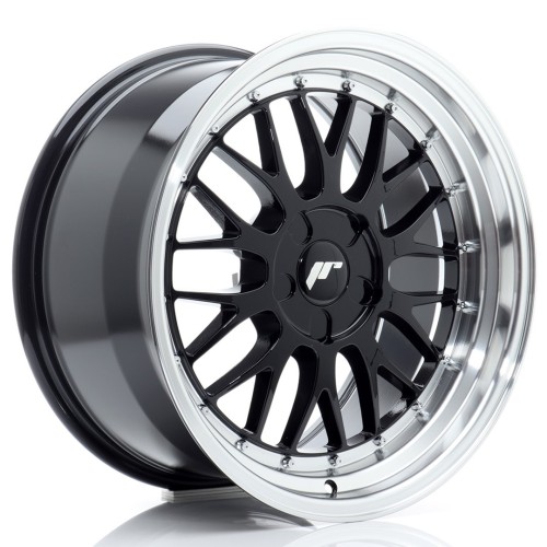 Cerchio in lega JR Wheels JR23 18x9,5 ET20-48 5H BLANK Gloss Black w/Machined Lip