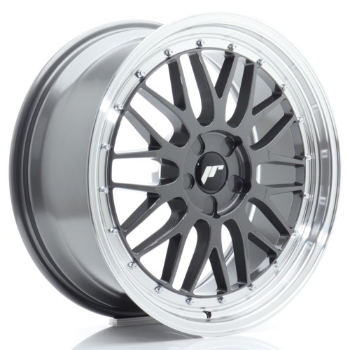 Cerchio in lega JR Wheels JR23 19x8 ET20-40 5H BLANK Hyper Gray w/Machined Lip