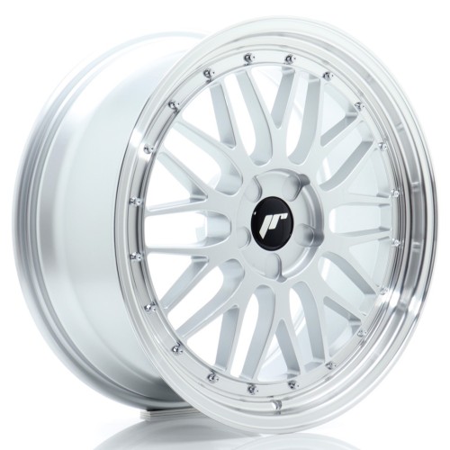 Cerchio in lega JR Wheels JR23 19x8 ET20-40 5H BLANK Hyper Silver w/Machined Lip