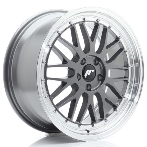 Cerchio in lega JR Wheels JR23 19x8,5 ET45 5x112 Hyper Gray w/Machined Lip