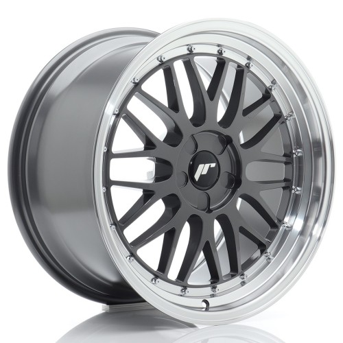 Cerchio in lega JR Wheels JR23 19x9 ET20-40 5H BLANK Hyper Gray w/Machined Lip