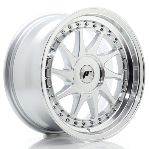 Cerchio in lega JR Wheels JR26 16x8 ET10-30 BLANK Silver Machined Face