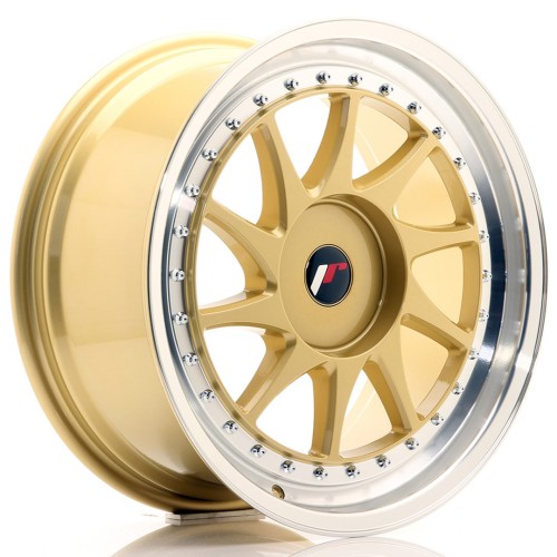 Cerchio in lega JR Wheels JR26 18x8,5 ET35-40 BLANK Gold w/Machined Lip