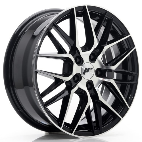 Cerchio in lega JR Wheels JR28 17x7 ET40 5x114,3 Gloss Black Machined Face