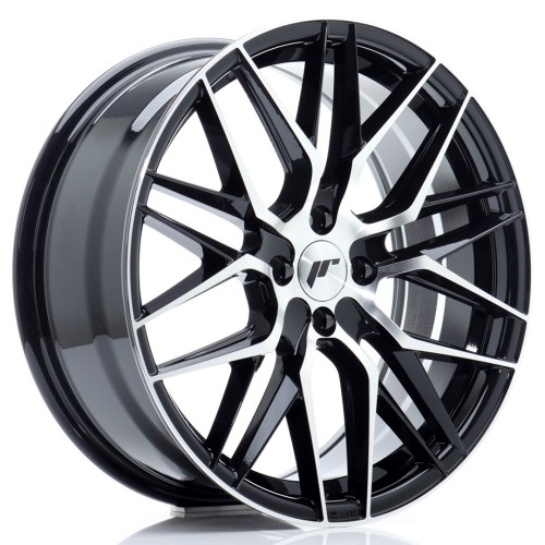 Cerchio in lega JR Wheels JR28 18x7,5 ET40 4x100 Gloss Black Machined Face