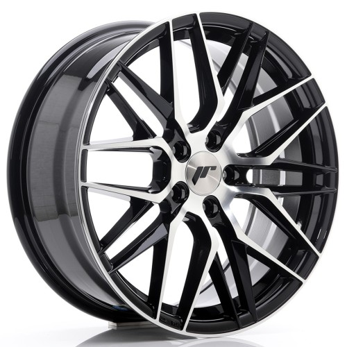 Cerchio in lega JR Wheels JR28 18x7,5 ET40 5x112 Gloss Black Machined Face